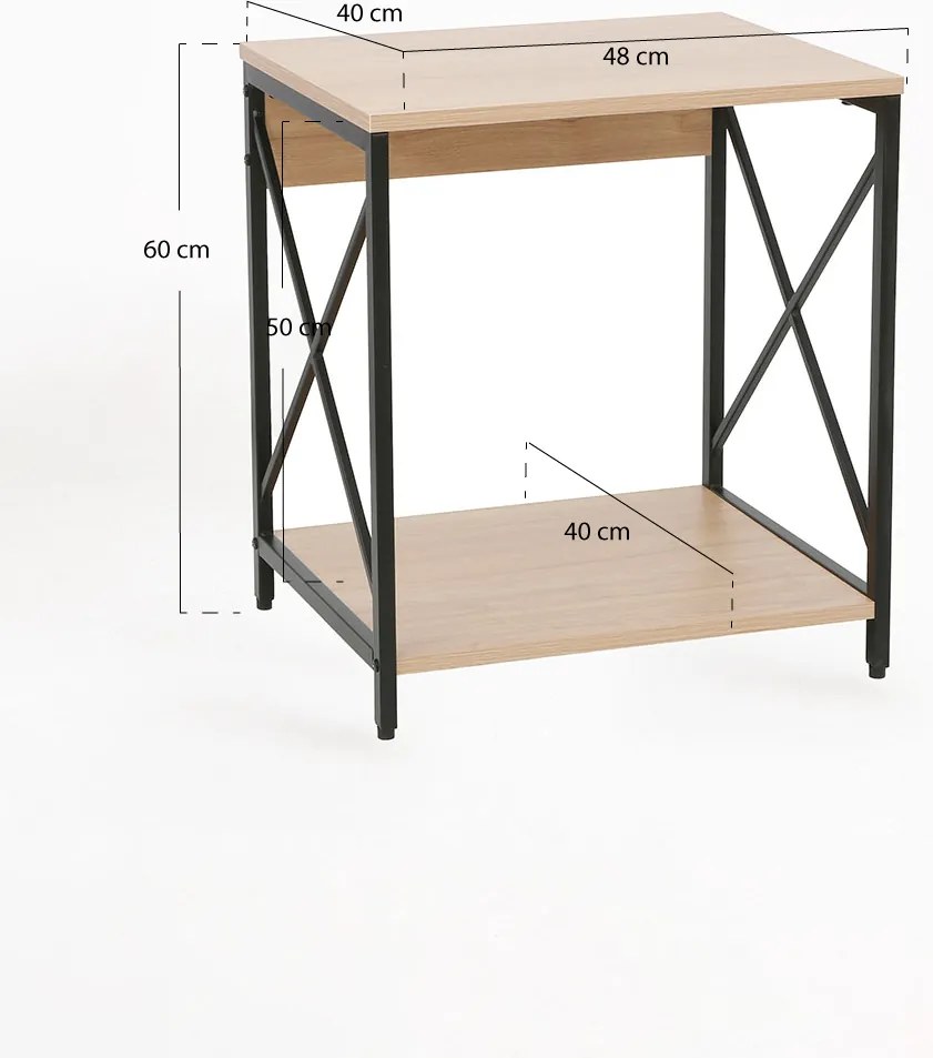 Stolik nocny Lesly z szuflad