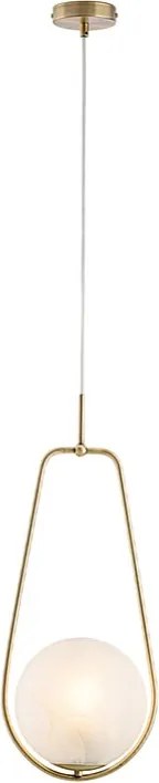 Lampa wisząca Afrodyta z brązowanego żelaza 1 lampa z kulą dm.20 159 Ø24 BL286-S1-BRZ