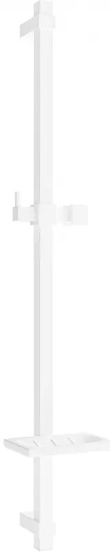 Mexen DQ drążek prysznicowy z mydelniczką 80 cm, biały - 79381-20