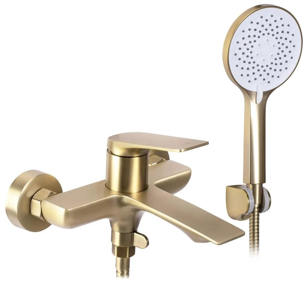 REA-B2707 - Zestaw wannowy AVALON w szczotkowanym złocie