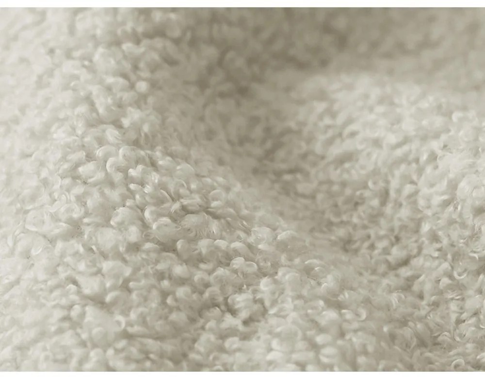 Beżowa sofa rozkładana z materiału bouclé ze schowkiem 266 cm Pele – Makamii