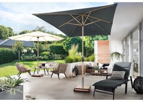 ALU WOOD 3 x 2 m - automatyczny parasol uchylny z ochroną ULTRA UV : Substancja Desen - 840