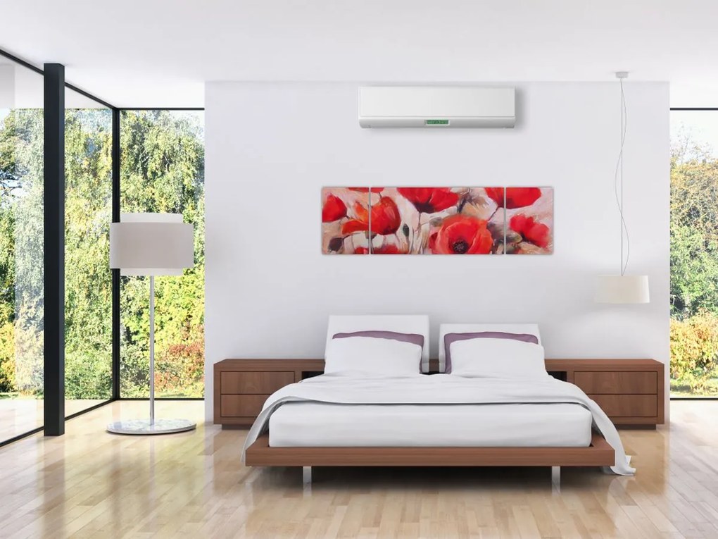 Obraz - Wilcze maki (170x50 cm)