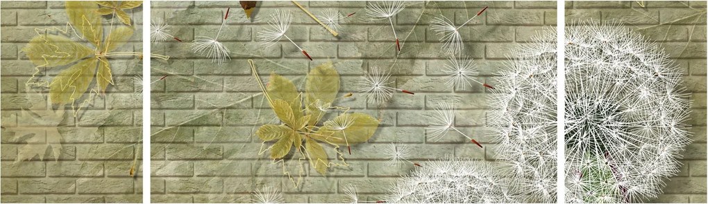Obraz - Dmuchawce unoszone wiatrem (170x50 cm)