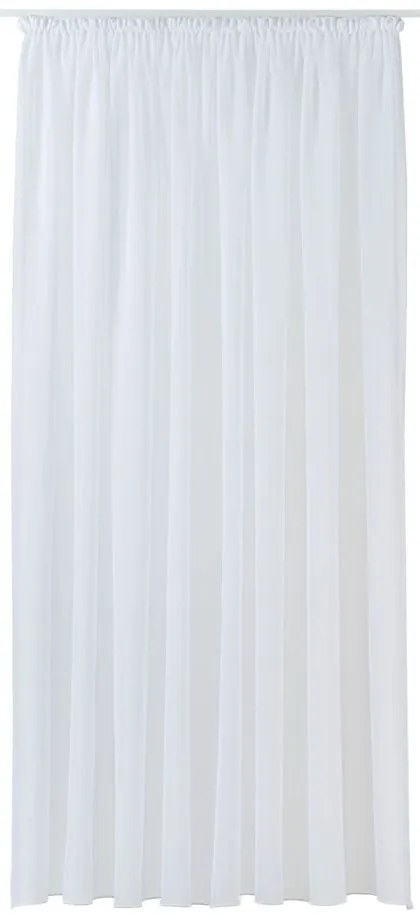 Biała firanka z woalu 300x260 cm Crush – Mendola Fabrics