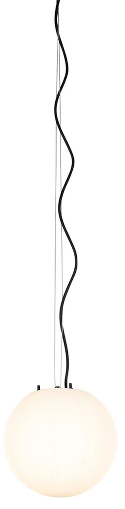 Zewnetrzna Nowoczesna lampa wisząca zewnętrzna biała 25 cm IP65 - Nura Nowoczesny Oswietlenie zewnetrzne