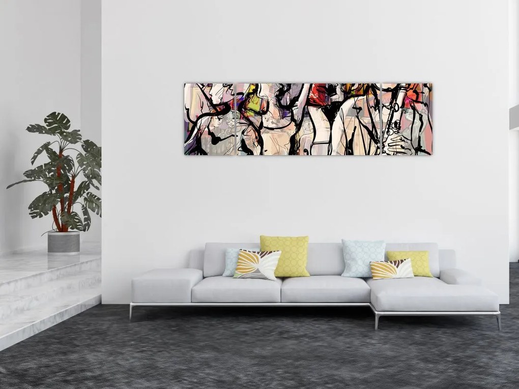 Obraz - Jazzowa noc (170x50 cm)