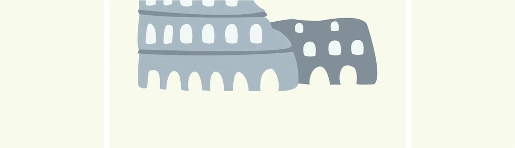 Obraz - Miasta Europy N⁰2 (170x50 cm)