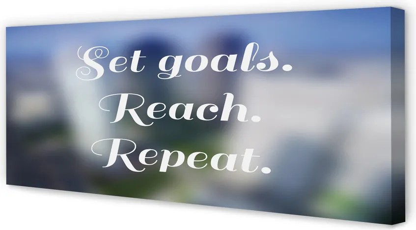 Obraz canvas na ścianę Elegancki Biały Napis