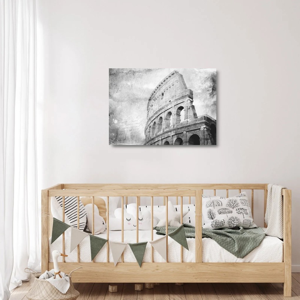 Obraz na szkle - Vintage pocztówka miasta N⁰1 (70x50 cm)