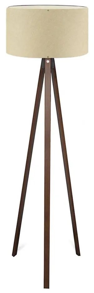 Lampa stojąca AYD 1xE27/40W/230V beżowa/brązowa
