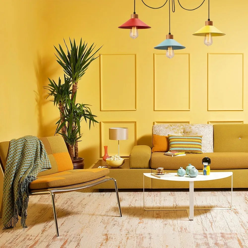 Lampa wisząca z metalowym kloszem ø 114 cm Manavgat – Opviq lights