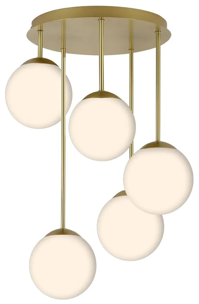 LAMPA SUFITOWA WISZĄCA APP1818-5CPR GOLD