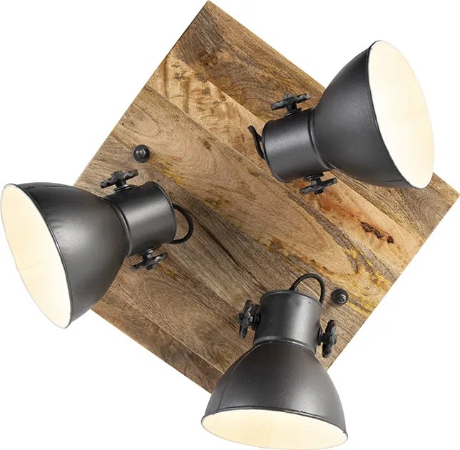 Industrialny reflektor ciemnoszary z mango 3-światła - Mangoes