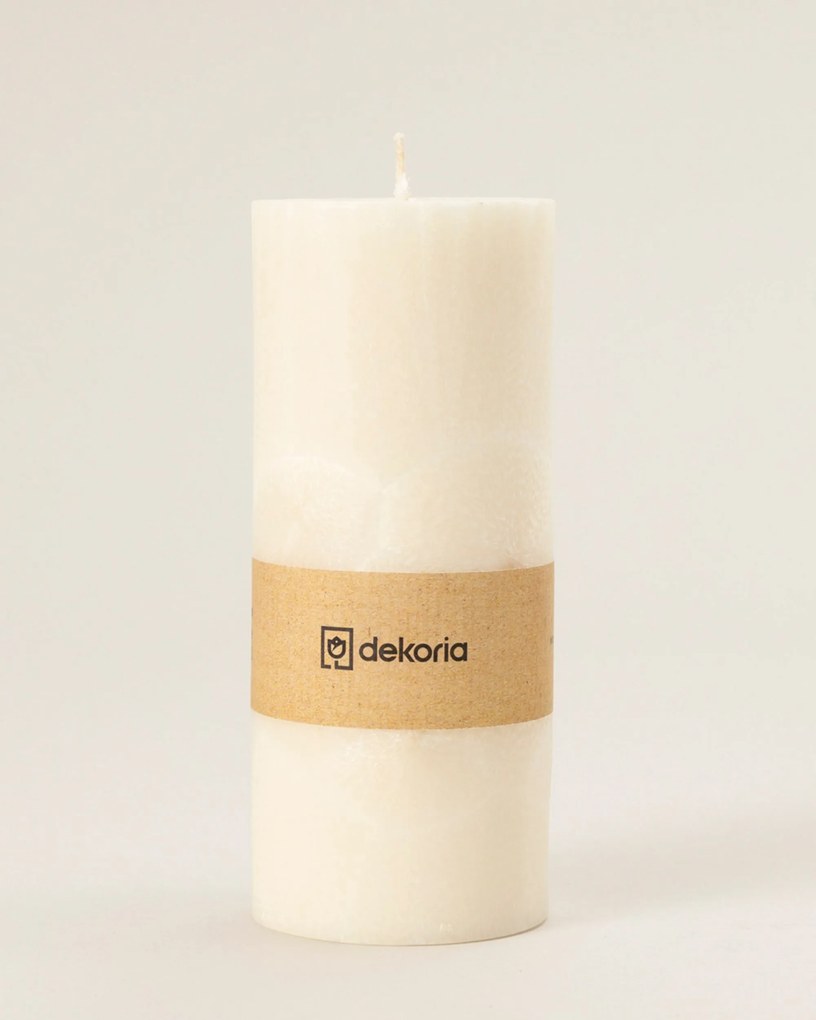 Świeca zapachowa palmowa walec White