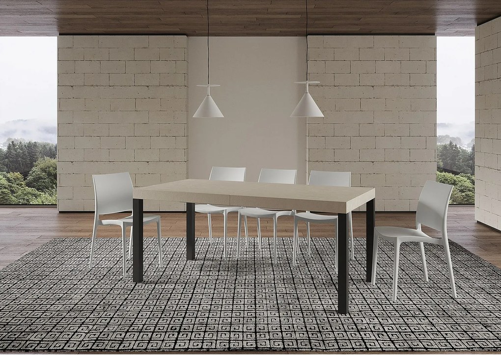 Stół rozkładany 180/284x90 cm Everyday Premium nogi kaszmir antracyt