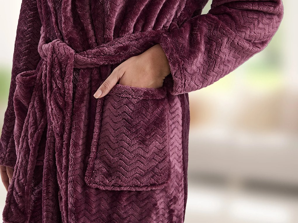 SZLAFROK WARM HUG LILIOWY S liliowy