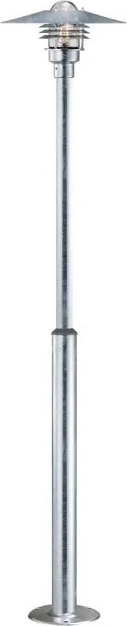 Nordlux - Lampa zewnętrzna VEJERS 1xE27/60W/230V IP54 srebrna 130 cm