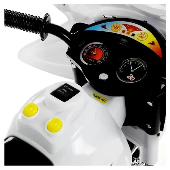 Motor na akumulator trójkołowy biały bjx-88