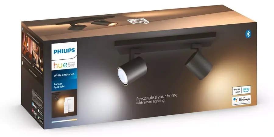 Inteligentna lampa punktowa z gwintem GU10, 4 W Runner – Philips Hue