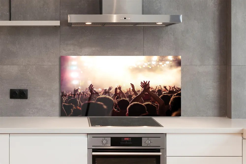 Szklany Panel Tłum na Koncercie