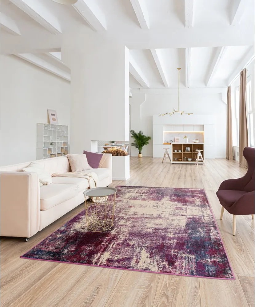 Fioletowy dywan 80x150 cm Colores cloud – Asiatic Carpets