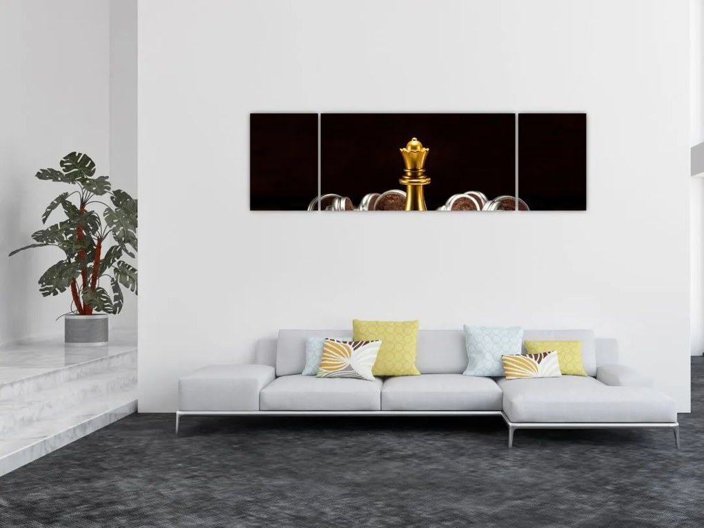 Obraz - Figury szachowe (170x50 cm)