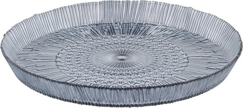 Niebieski szklany półmisek ø 30 cm Kusintha – Bitz