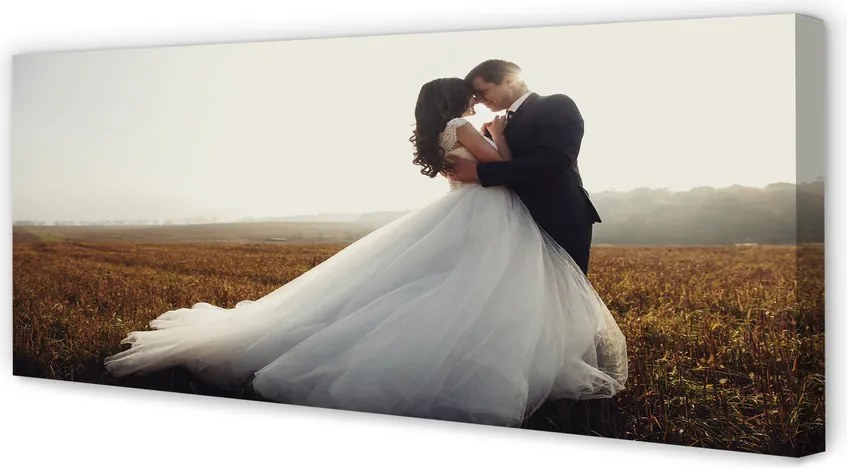 Fotoobraz na płótnie Para Młoda pod Niebem