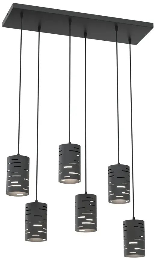 Czarna wisząca lampa industrialna nad stół A7-N53