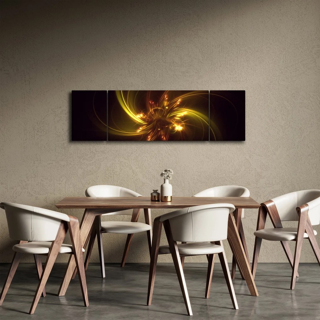 Obraz - abstrakcja śmigieł (170x50 cm)