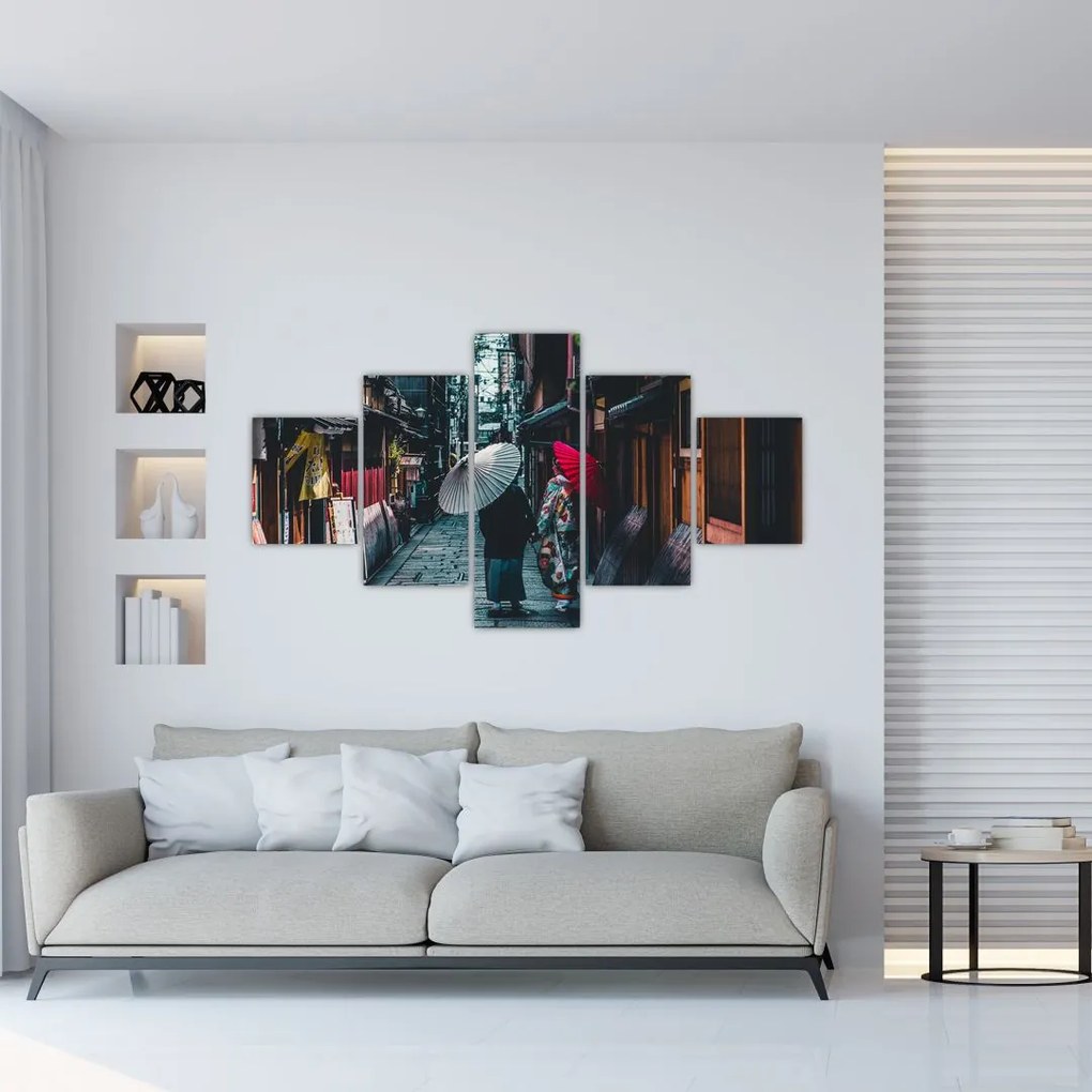 Obraz - Spacer po Tokio (125x70 cm)