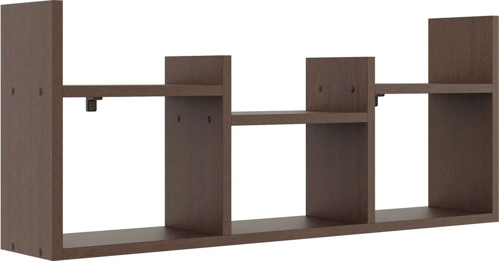 Minimalistyczna półka wisząca na książki wenge G6-T96