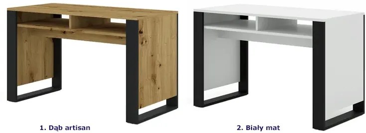 Biurko Proste Pod Komputer Dąb Artisan N6-T73