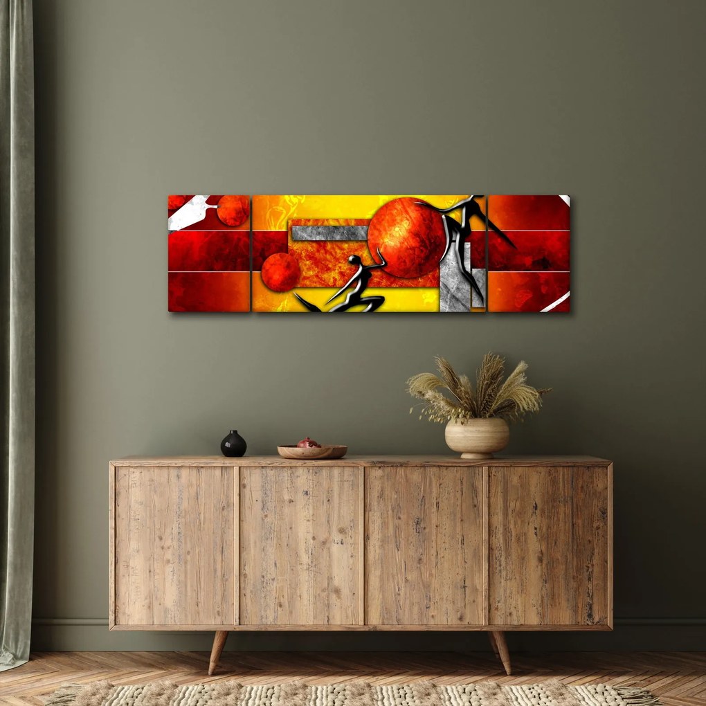 Obraz - Malarstwo ludzkości (170x50 cm)
