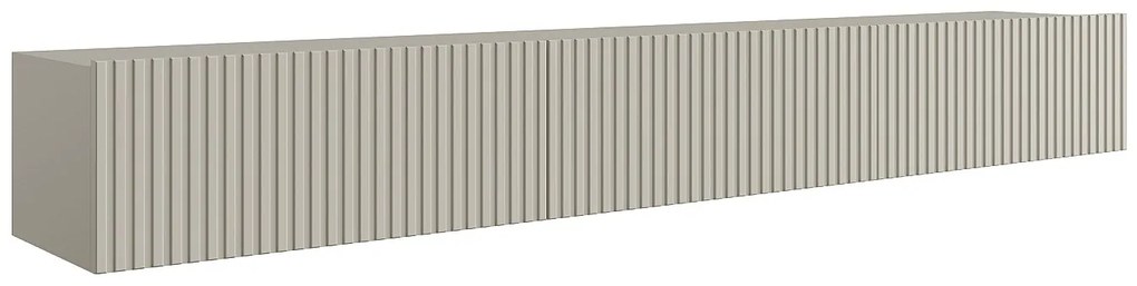 Szafka RTV wisząca 3-drzwiowa - Beżowy - DANTAY marki Pascal Morabito