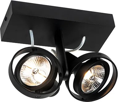 Nowoczesny reflektor czarny 2-światła - Master 70