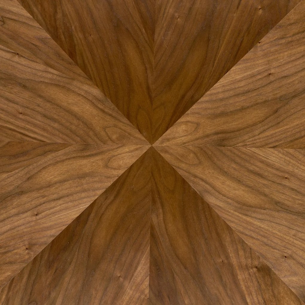 Okrągły stół z orzechowym blatem Danilo Halmar