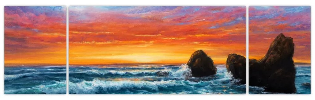 Obraz - Zachód słońca (170x50 cm)