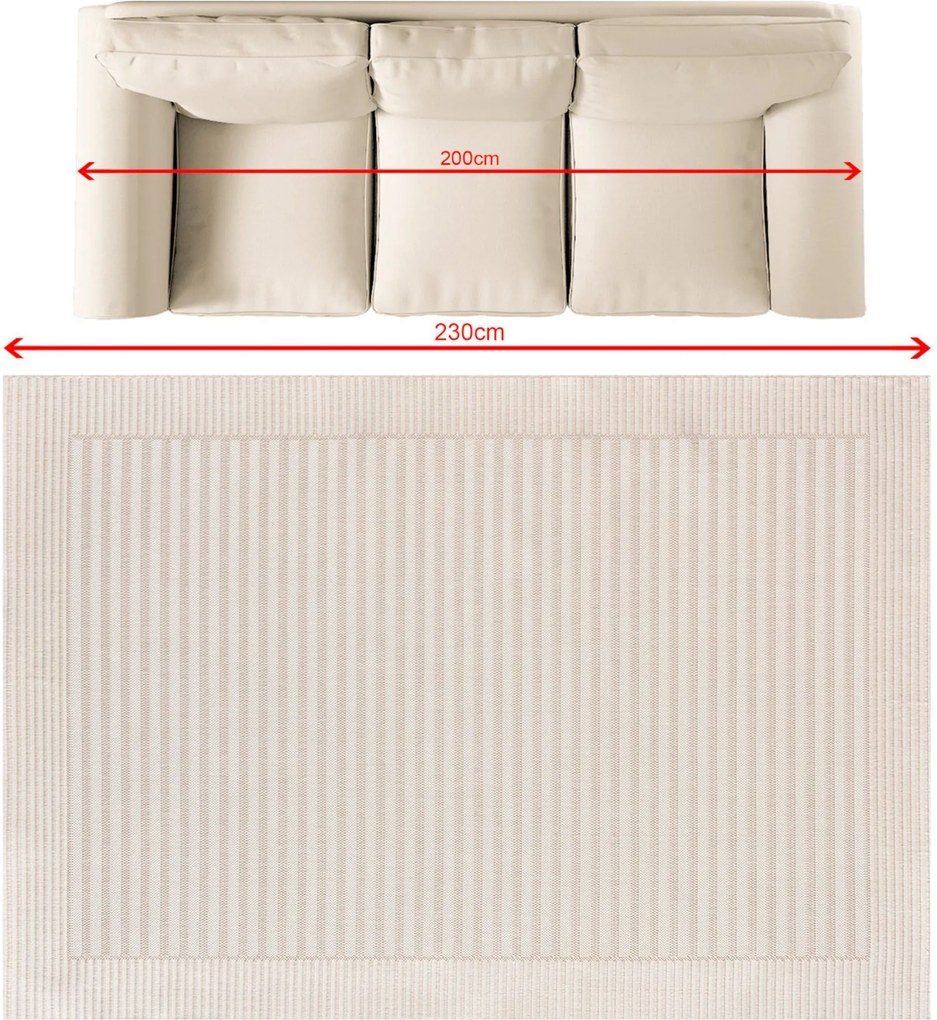 Dywan Lunara creamy 160x230 cm