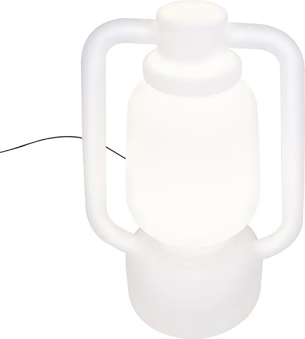Lampa podłogowa biała 110 cm IP44 - Storm Extra Large