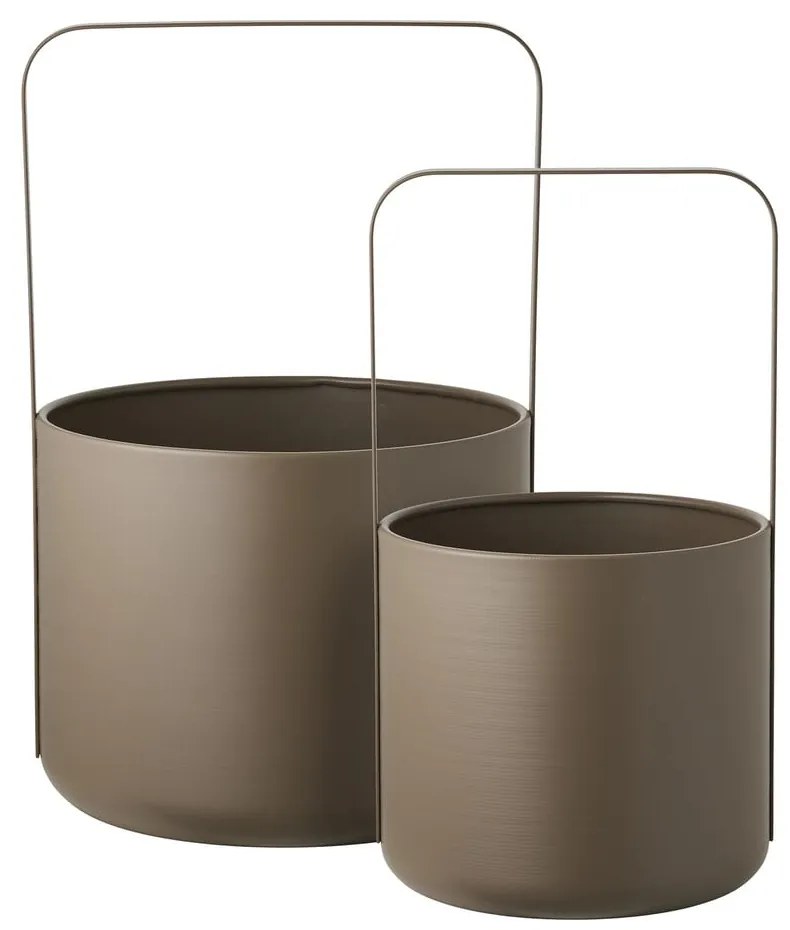 Metalowe osłonki na doniczki zestaw 2 szt. ø 24,5 cm Tule – House Nordic