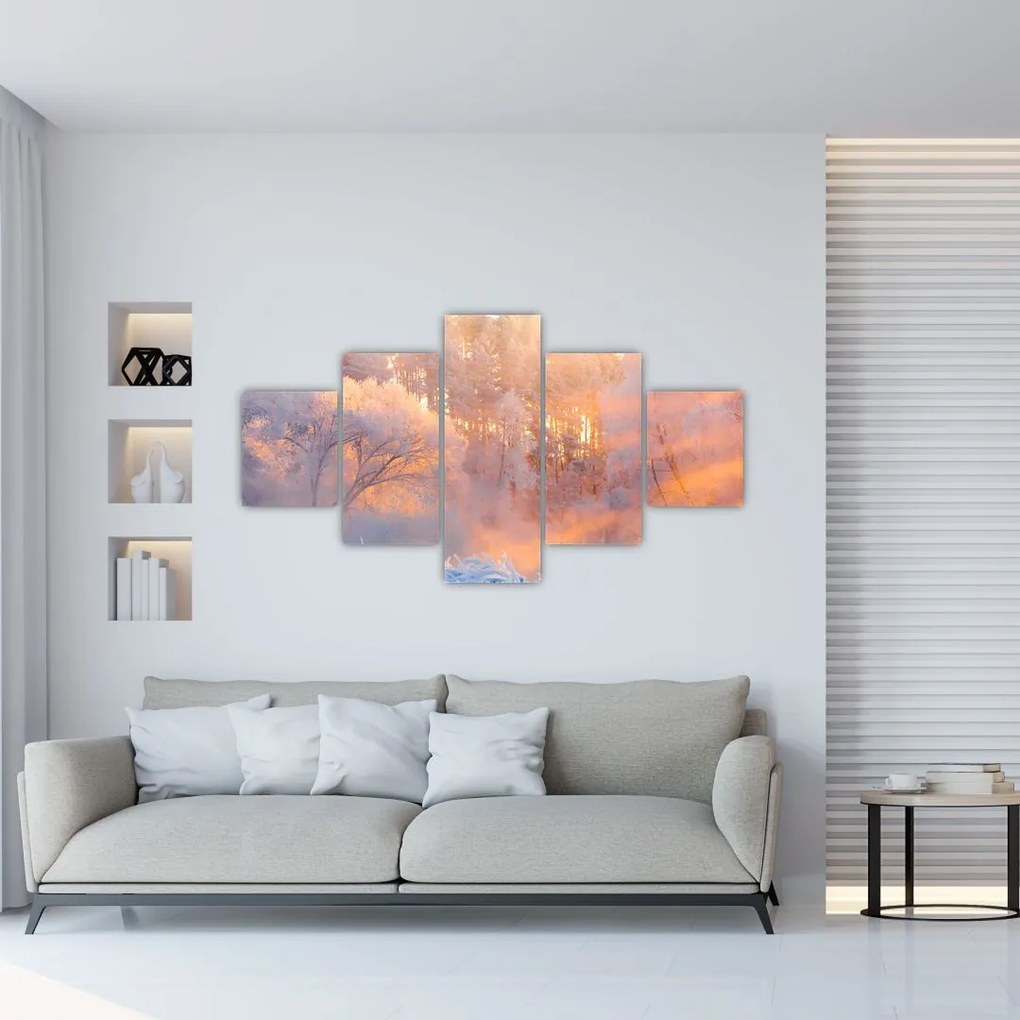 Obraz - Mroźny świt (125x70 cm)