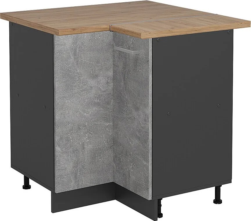 Szafka narożna beton 75.6x60x81.6 r-line