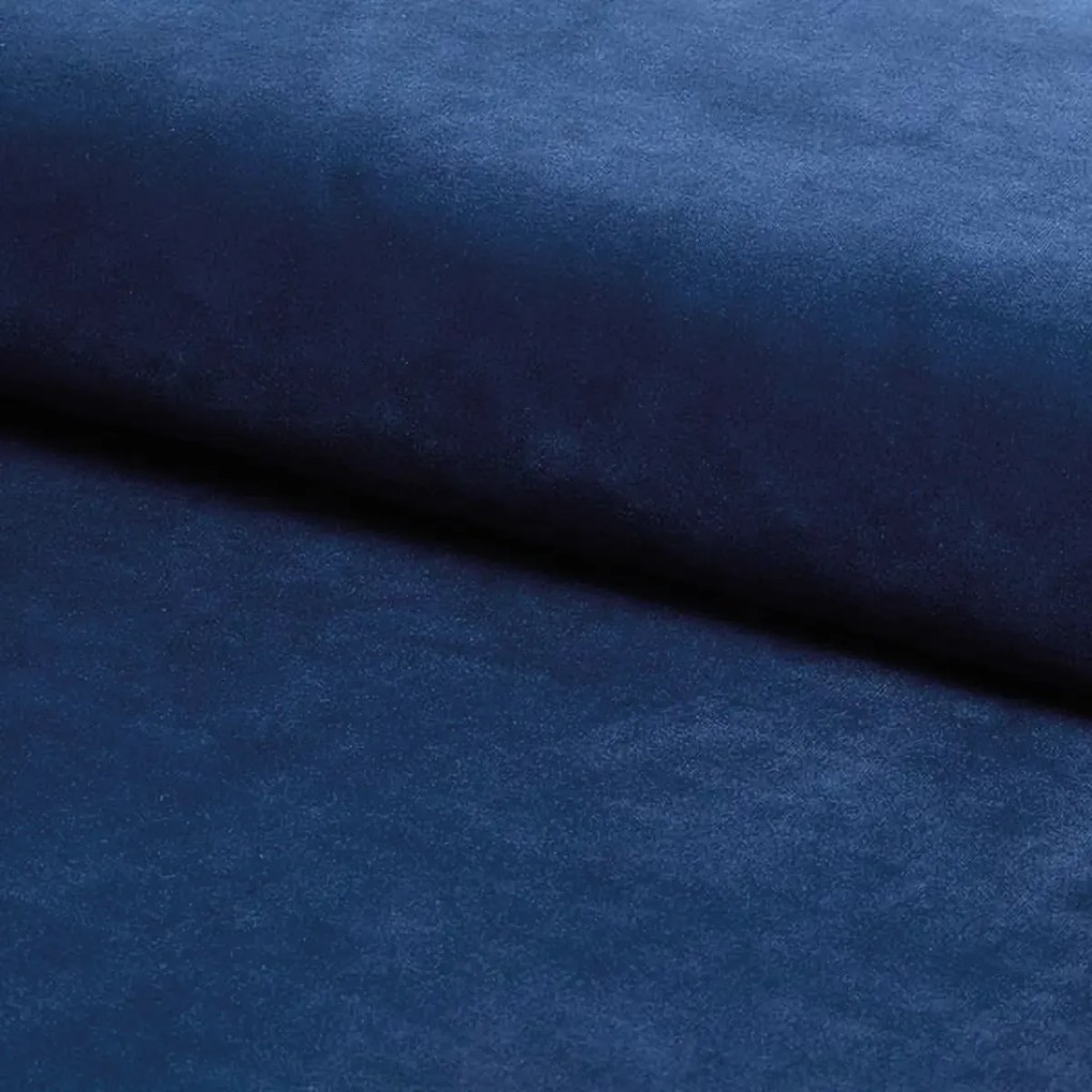 Krzesło tapicerowane APPLE VELVET granatowe SIGNAL