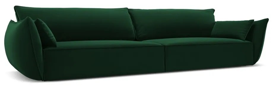 Ciemnozielona aksamitna sofa 248 cm Vanda – Mazzini Sofas