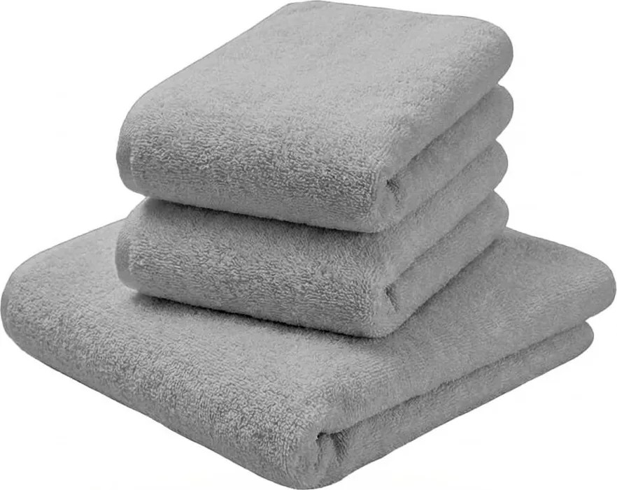 Ręcznik kąpielowy NORIELLE 70x140 cm jasnoszary, 100% bawełna