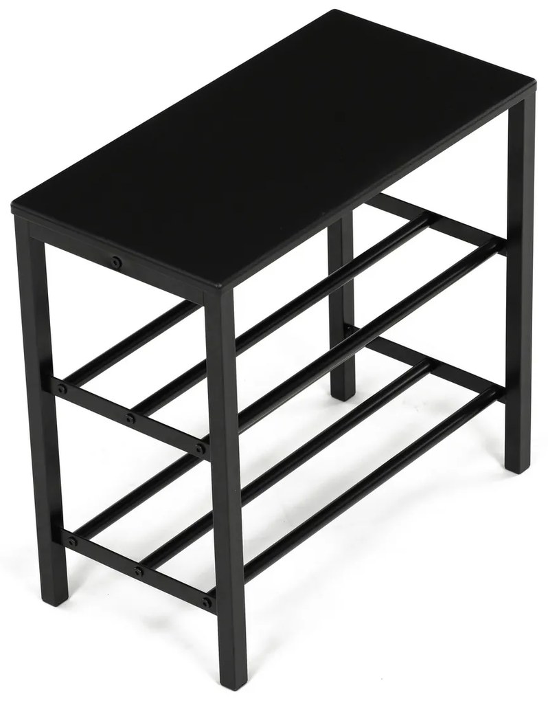 Szafka na buty 83168-42 BK, metal, czarna