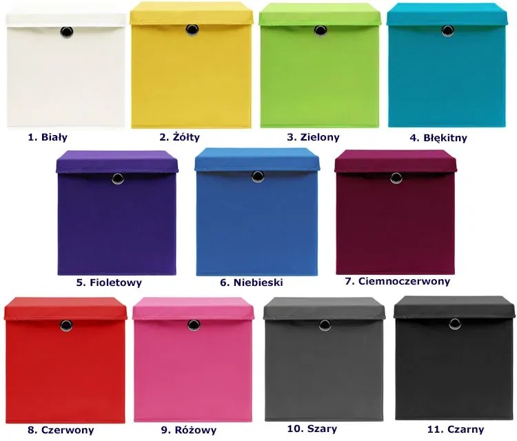 Zestaw czerwonych składanych pudełek 4 sztuki A0-S84