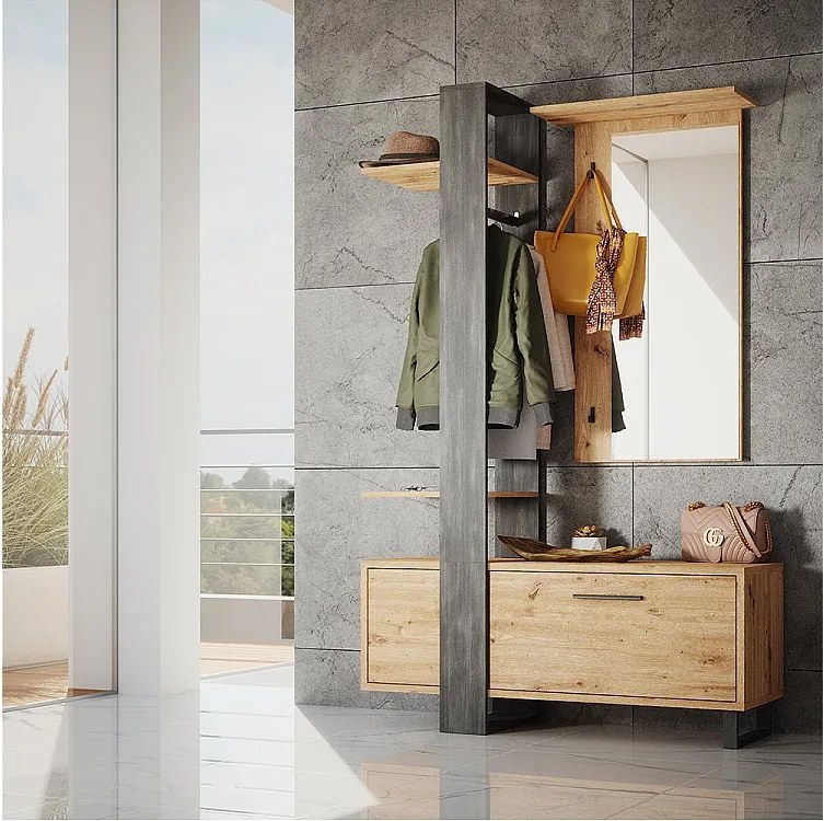 Szafa brązowy 120x40x192 porto